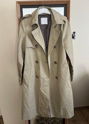 Bej Midi Kadın Trençkot - Görsel 6