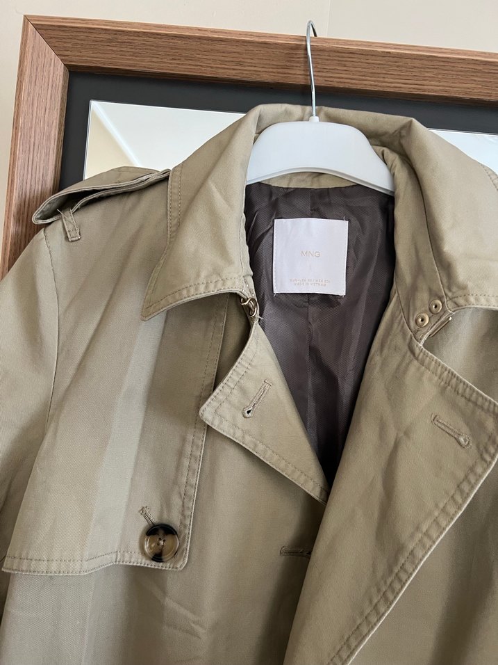 Bej Midi Kadın Trençkot - Görsel 3