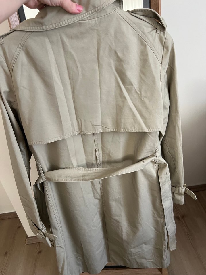 Bej Midi Kadın Trençkot - Görsel 4