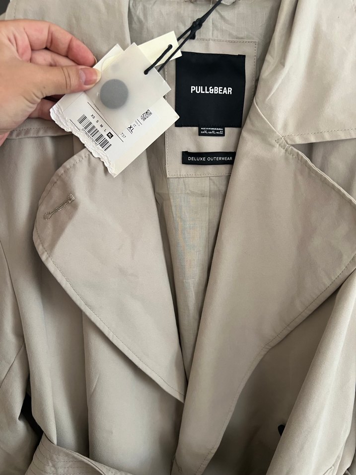 Bej Kemerli Midi Trench Coat - Görsel 3