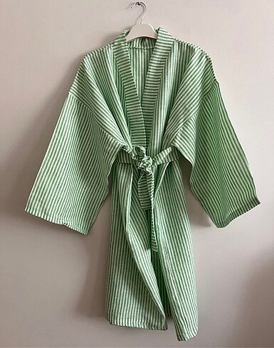 m Beden Özel dikim keten kimono