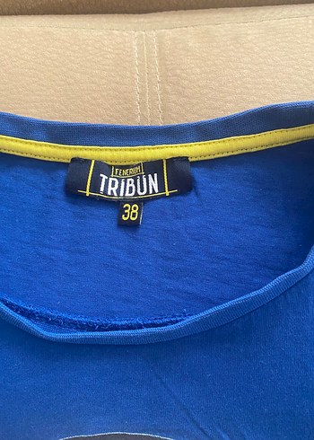 38 Beden Fenerbahçe Baskılı Koyu Mavi Kadın Tişört