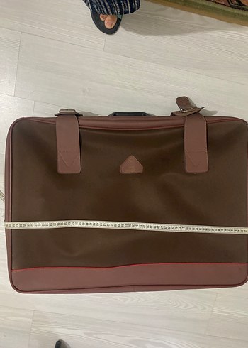 Kahverengi Vintage Fermuarlı Erkek Valiz