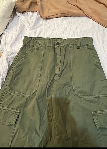 m Beden haki Renk Yeşil kargo pantolon