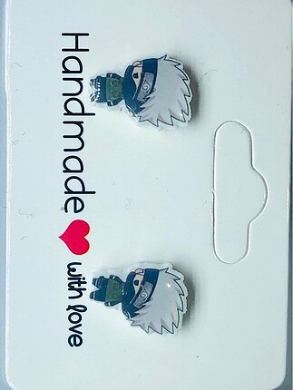 Kakashi küpe. Naruto anime figürü.