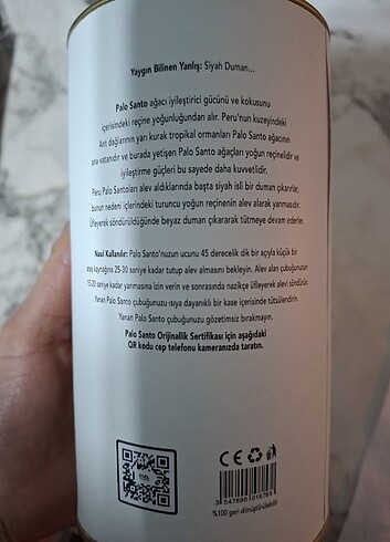 Diğer PALO SANTO DOĞAL TÜTSÜ