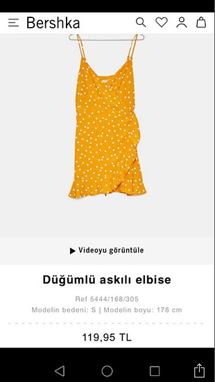 Bershka elbise 