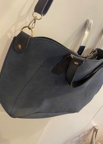 Kadın Lacivert Tokalı Çanta - Görsel 2