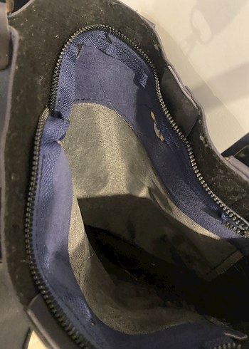 Kadın Lacivert Tokalı Çanta - Görsel 3