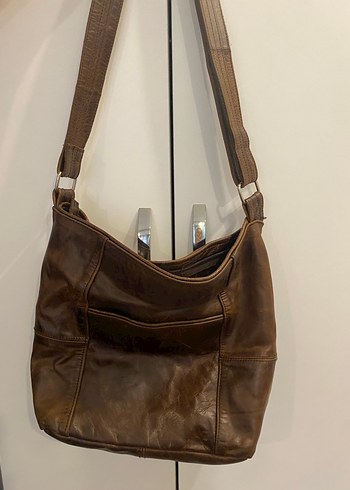 Kahverengi Deri Kadın Çanta - Görsel 2
