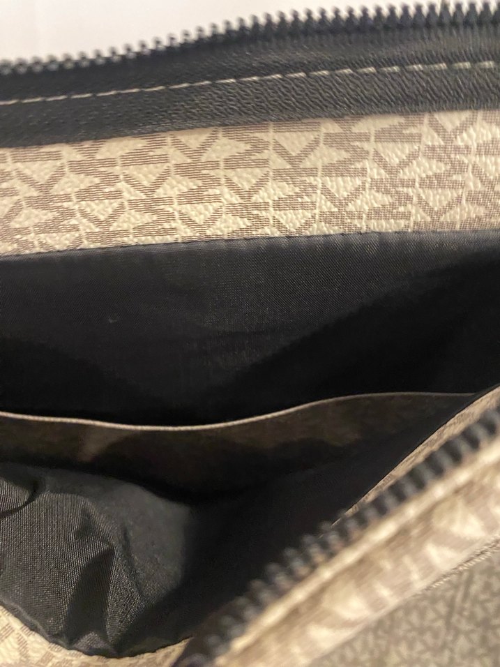 Bej Baskılı Kadın Çanta Fermuarlı - Görsel 2