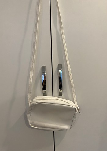 Kadın Beyaz  Fermuarlı Çapraz Çanta - Görsel 2