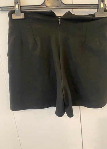 Siyah Mini Şort Etek Tokalı - Görsel 3