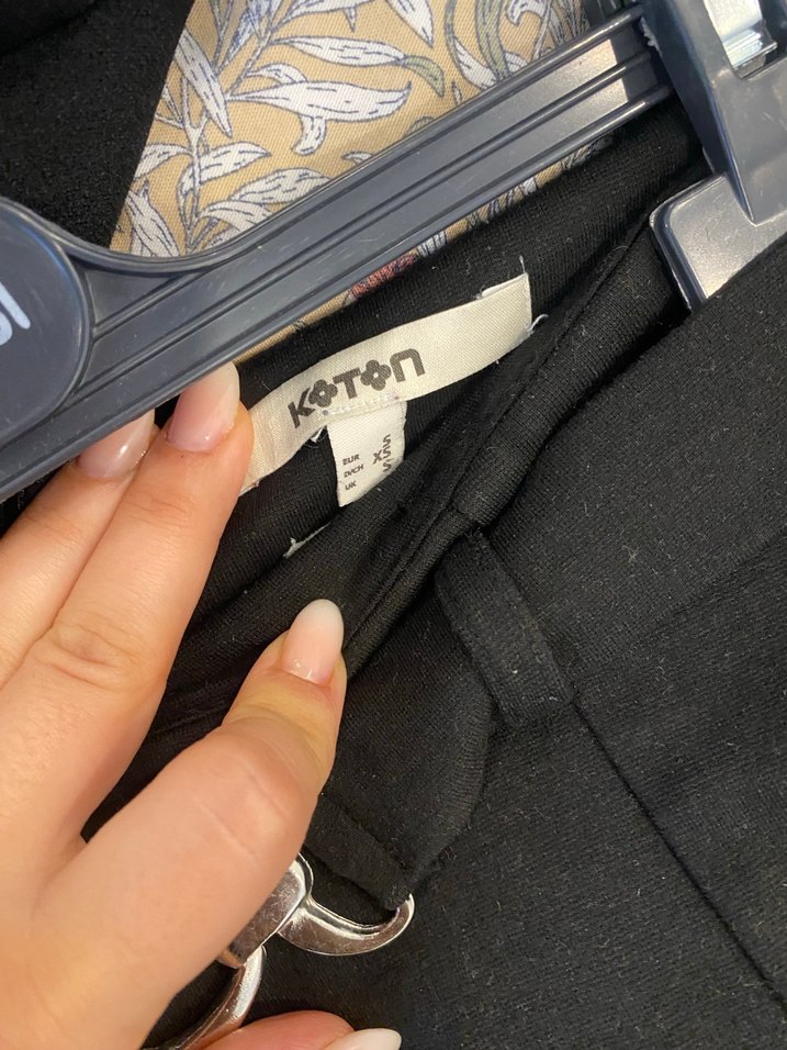 Siyah Mini Şort Etek Tokalı - Görsel 4