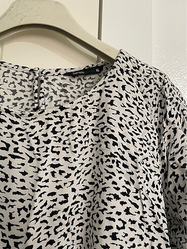 Defacto Defacto siyah leopar desenli T-shirt