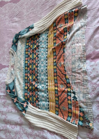 Etnik bohem kadın triko - Görsel 3