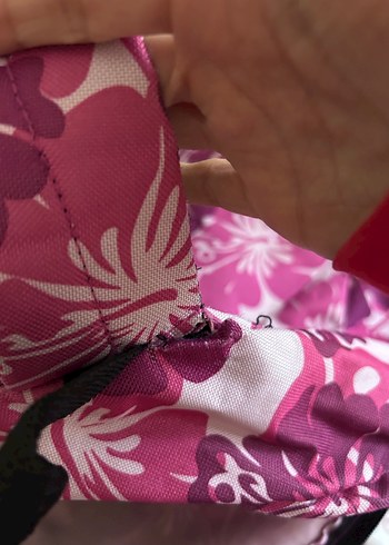 Çiçek Desenli Pembe Kadın Sırt Çantası - Görsel 4