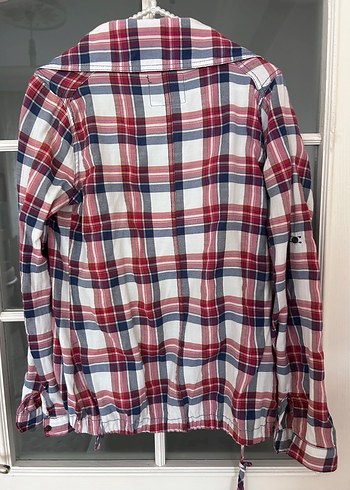 Kadın Çok Renkli Ekose Pamuklu Gömlek - Görsel 2