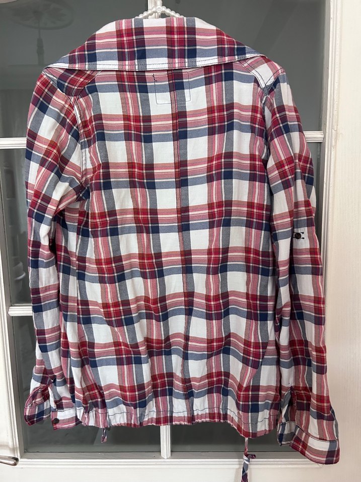 Kadın Çok Renkli Ekose Pamuklu Gömlek - Görsel 2