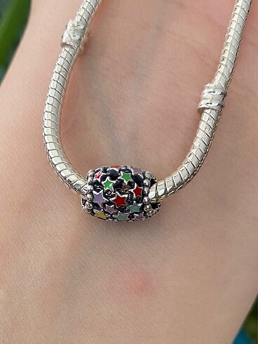 Pandora YILDIZ KALP GÜMÜŞ CHARM