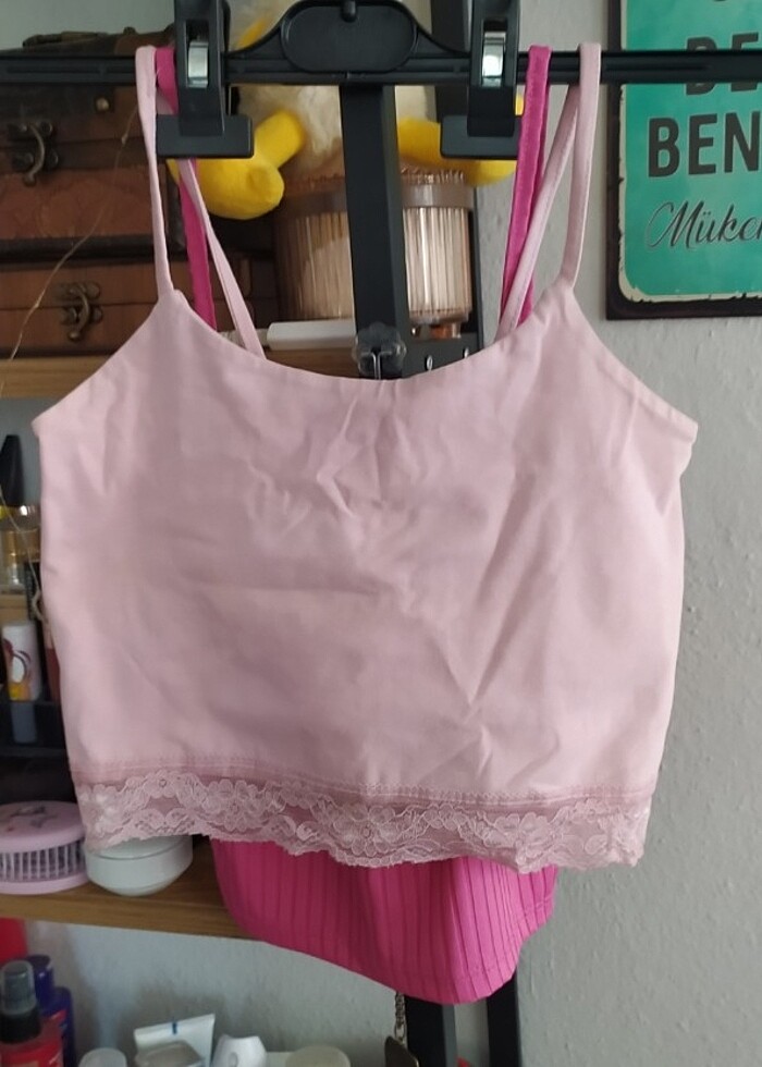 2 adet crop askılı  - Görsel 2