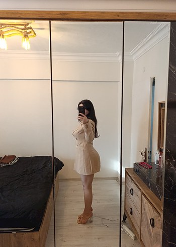 m Beden Bej Blazer