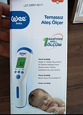 Wee baby temassız Ateş ölçer sıfır 