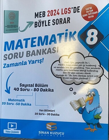 Sinan Kuzucu 8 Matematik Soru 2024