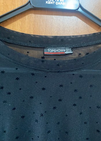 Siyah Uzun Kollu Tül Bluz - Görsel 3