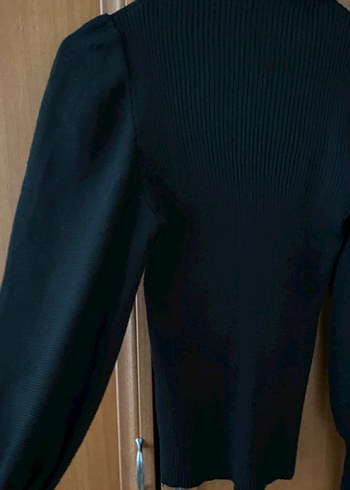 Siyah Balıkçı Yaka Kadın Kazak - Görsel 2