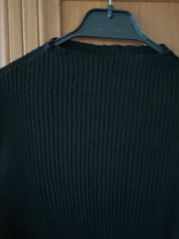 Siyah Balıkçı Yaka Kadın Kazak - Görsel 3