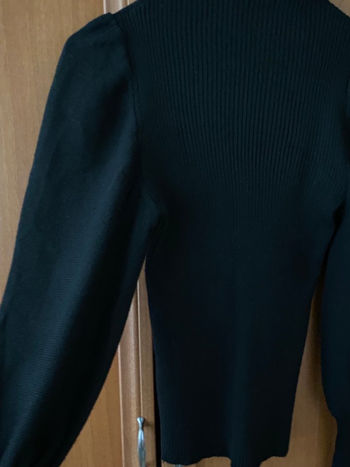 Siyah Balıkçı Yaka Kadın Kazak - Görsel 2