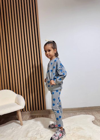 ZARA Çiçekli Kız Çocuk Takım - Görsel 2