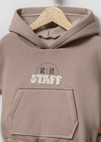 Kapüşonlu Çocuk Eşofman Takımı - Görsel 7