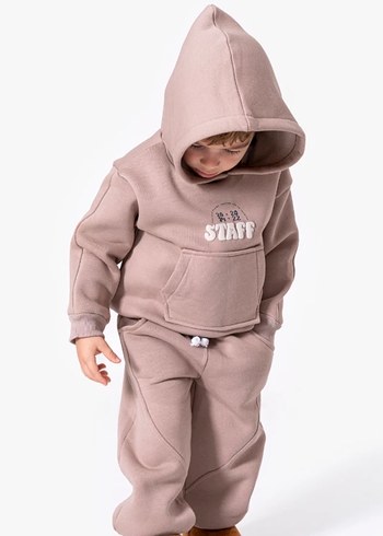 Kapüşonlu Çocuk Eşofman Takımı - Görsel 3