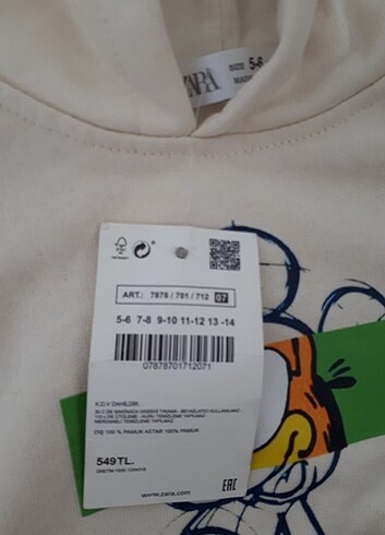 5 Yaş Beden #zara #sweat 