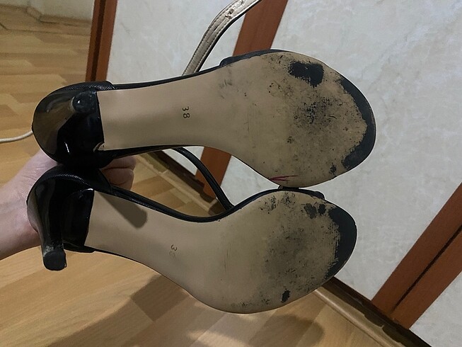 38 Beden siyah Renk Pier cardin topuklu ayakkabı