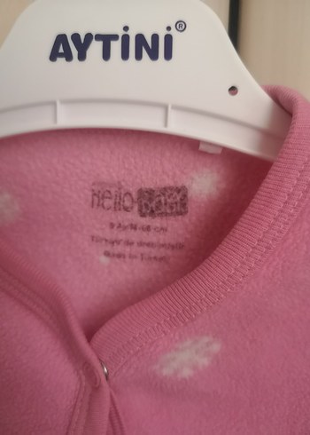 Pembe Baskılı Kız Çocuk Polar Hırka - Görsel 3