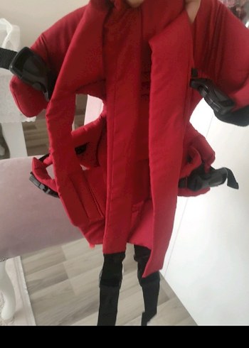 Koyu Kırmızı BabyCo Bebek kanguru - Görsel 2