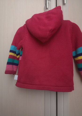 Çiçek Nakışlı Renkli Kiz Hırka mont - Görsel 3