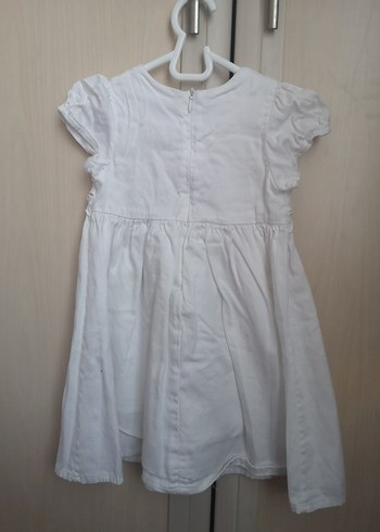 Kısa Kollu Pamuklu Kız Çocuk Elbise - Görsel 3