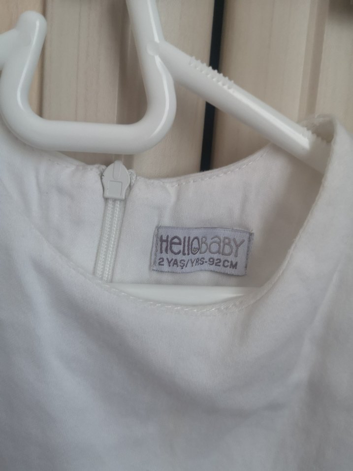 Kısa Kollu Pamuklu Kız Çocuk Elbise - Görsel 4