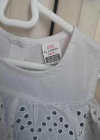 Kız Çocuk Nakışlı Fırfırlı Elbise - Görsel 4