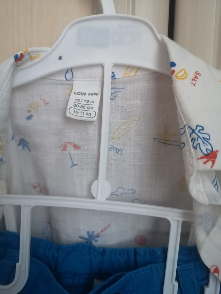 Bebek Erkek Kısa Kollu Baskılı Pamuklu Takım - Görsel 3