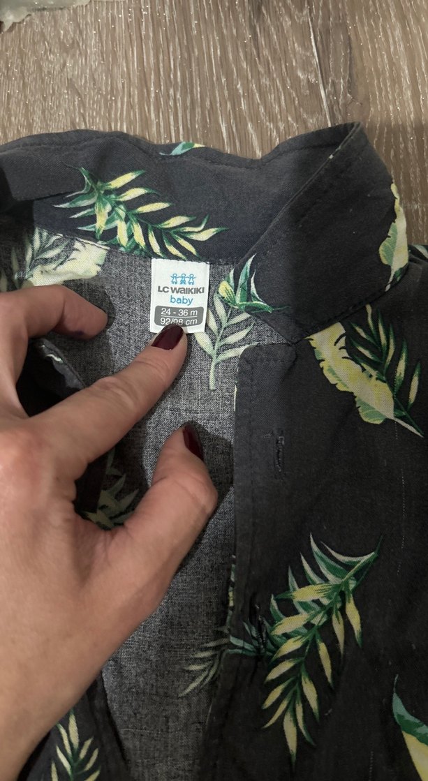 Erkek Çocuk Desenli Kısa Kollu Gömlek - Görsel 2