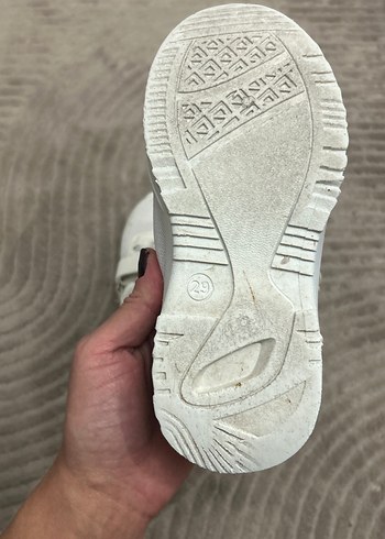 Kız Çocuk Beyaz Cırt Cırtlı Spor Ayakkabı - Görsel 3