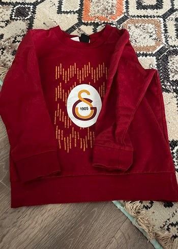 Kırmızı Galatasaray Baskılı Erkek Sweatshirt - Görsel 2
