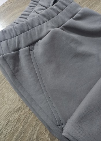 Gri Diz yapmaz Kumaş Eşofman - Görsel 8