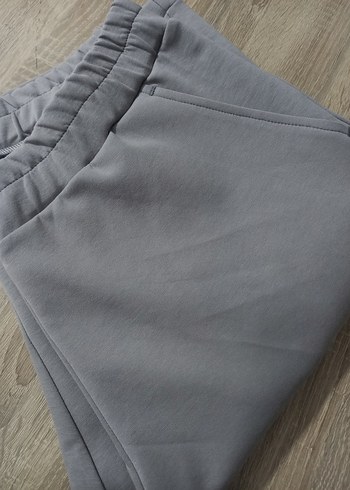 Gri Diz yapmaz Kumaş Eşofman - Görsel 7