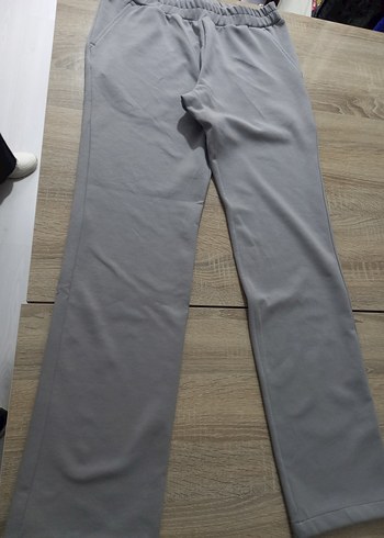 Gri Diz yapmaz Kumaş Eşofman - Görsel 4